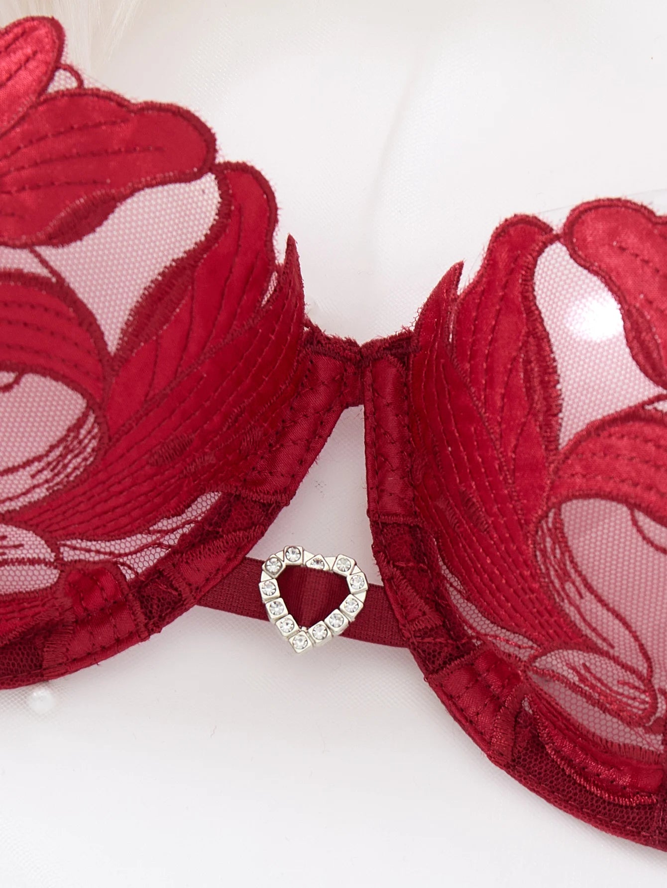 LINCARIE – Embroidered Floral Push-Up Lingerie Set