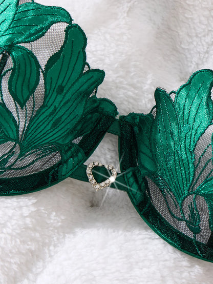 LINCARIE – Embroidered Push-Up Lingerie Set